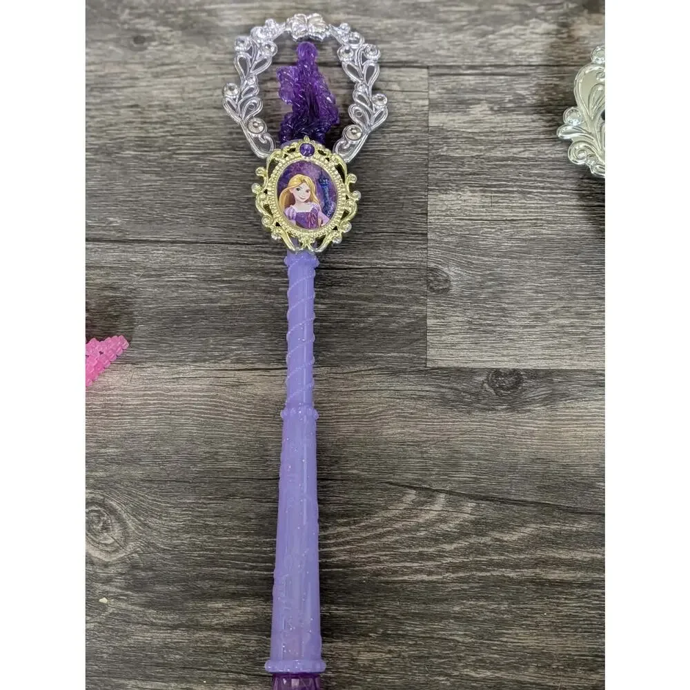 Disney Princess Rapunzel, Cinderella Elena Tiaras With Wands Costume Accessories